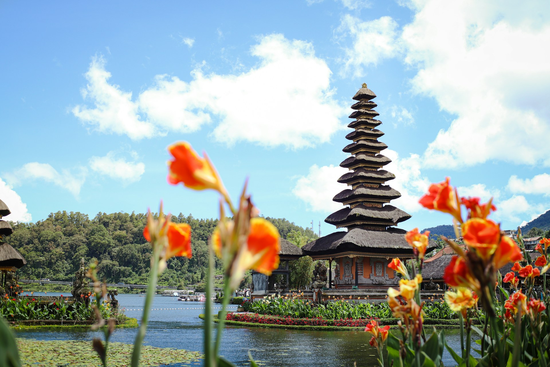 Enjoying the Fog and Views at Ulun Danu Temple Bali