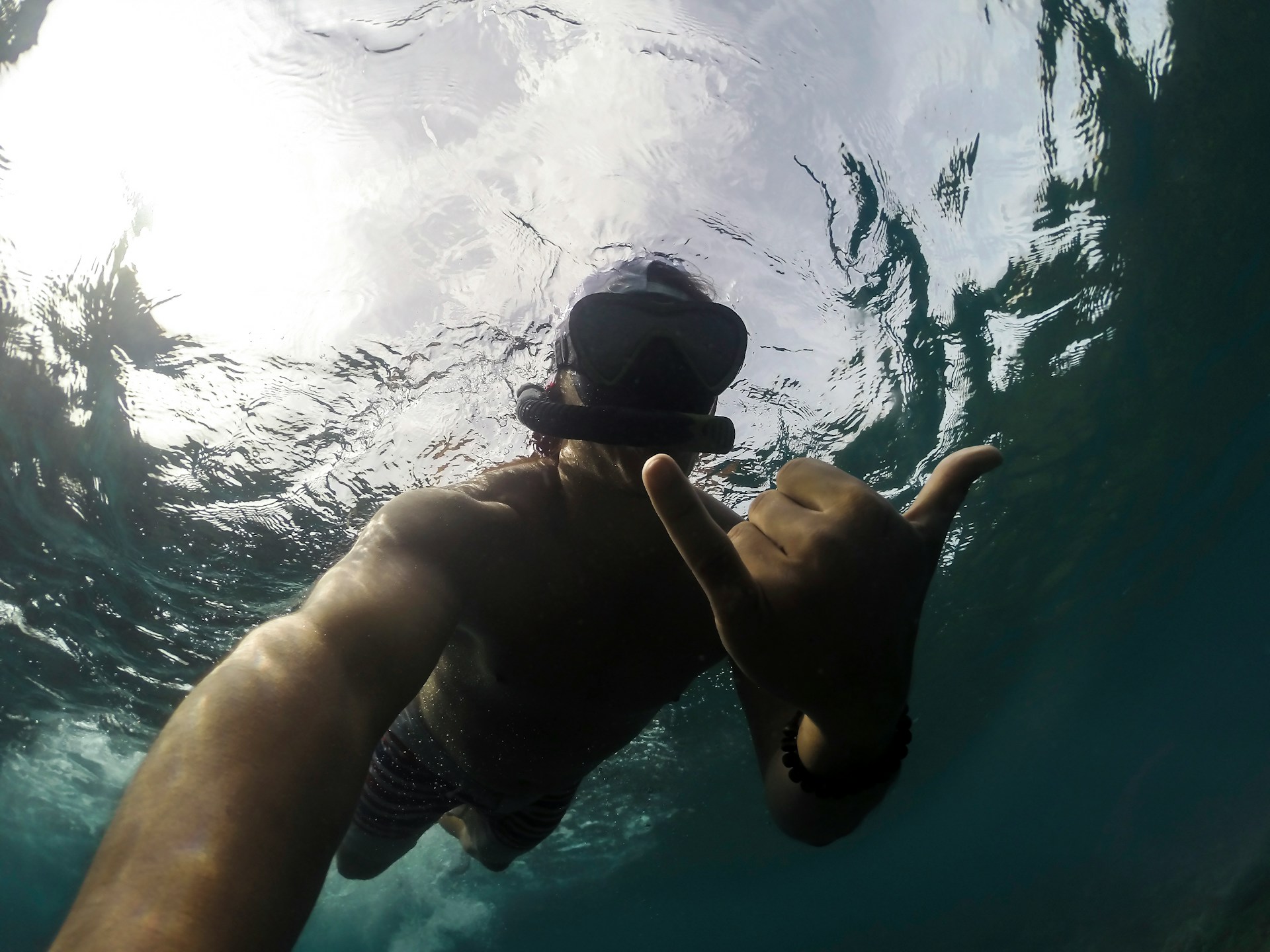 Snorkeling in Bali is very charming.