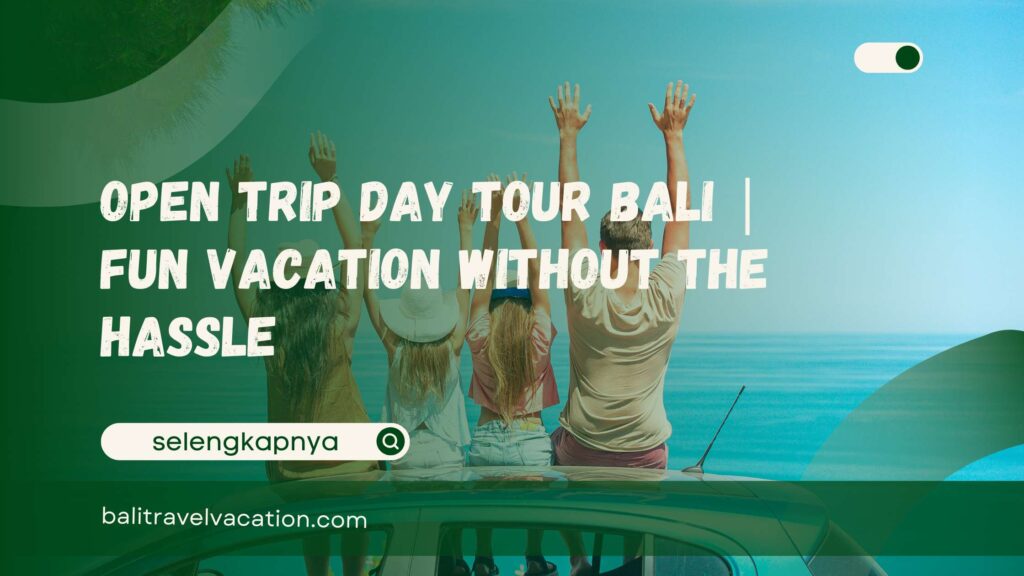 Open Trip Day Tour Bali Fun Vacation Without the Hassle
